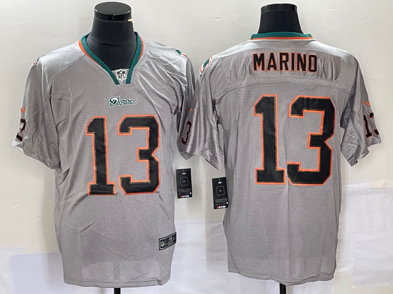 Men's Miami Dolphins Dan Marino #13 Gray Jersey